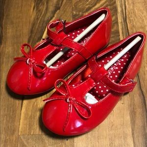 JELLY BEANS Red Paten leather shoes